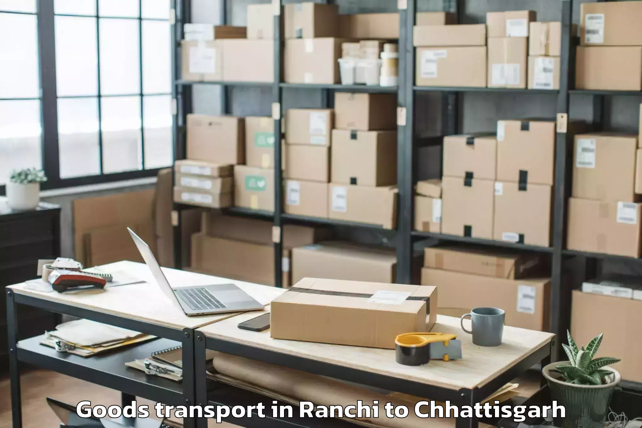 Discover Ranchi to Mats University Aarang Goods Transport